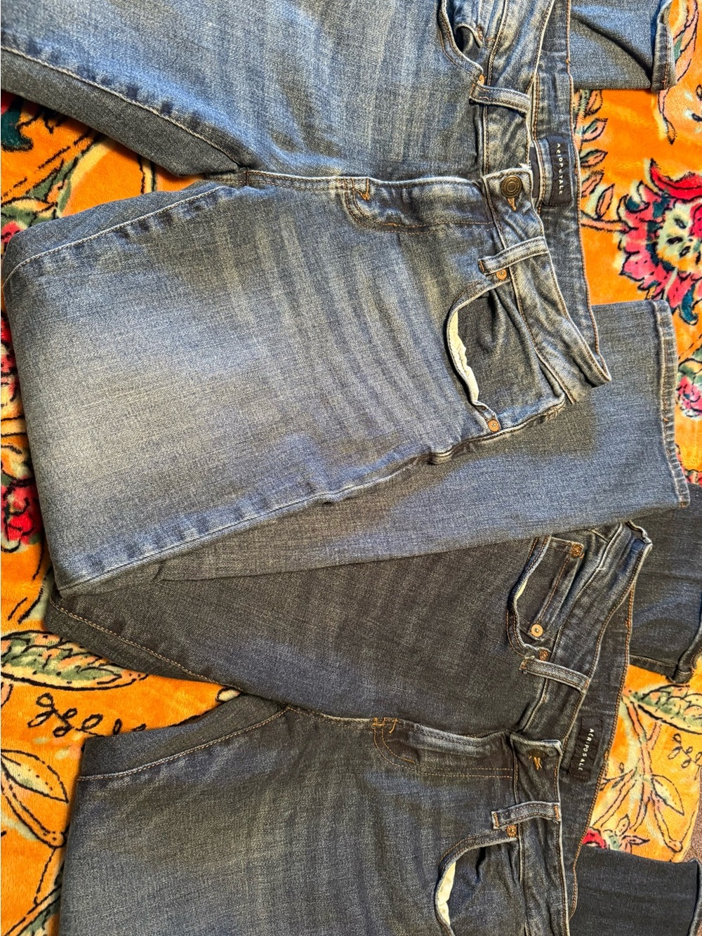 Aeropostale Men's Blue Denim Jeans - Classic Straight Fit- Two Pair